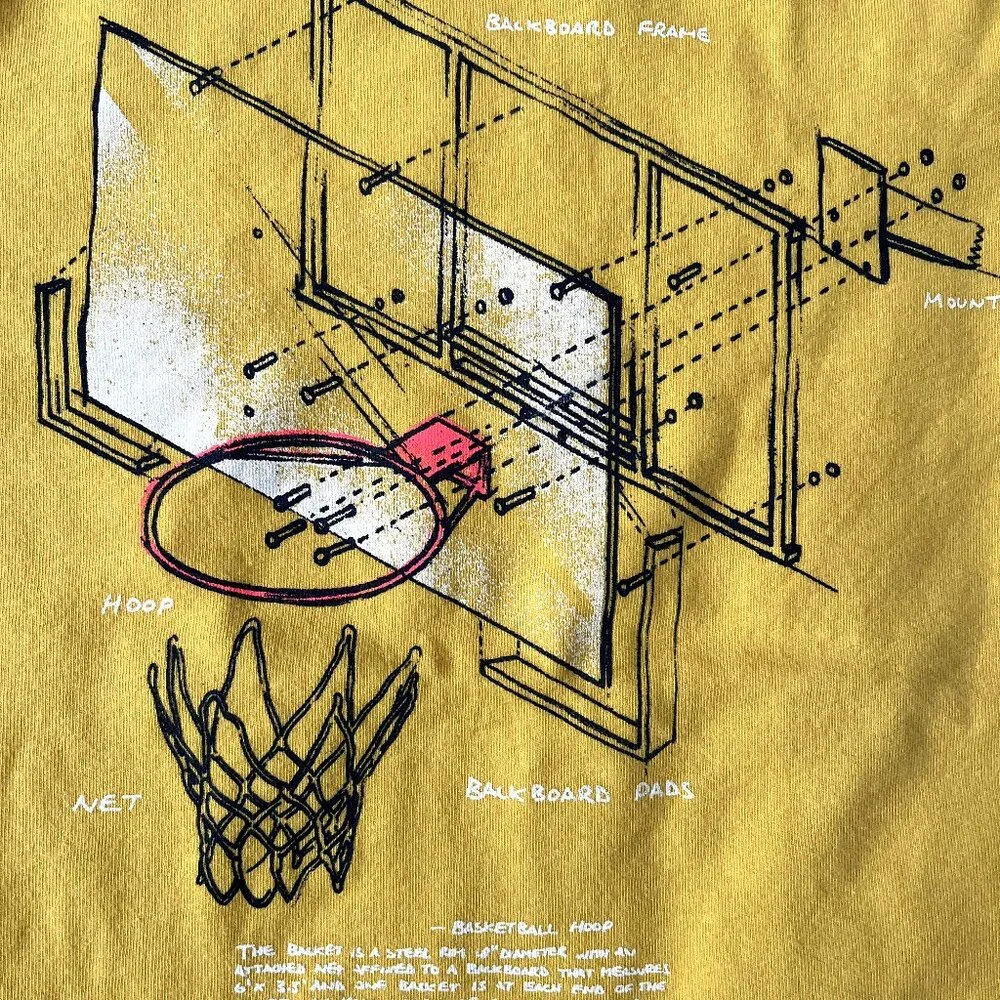 Kids GAP Basketball T-Shirt (Yellow) S